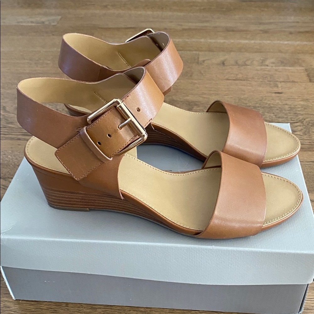 Franco Sarto Tan Leather Sandals